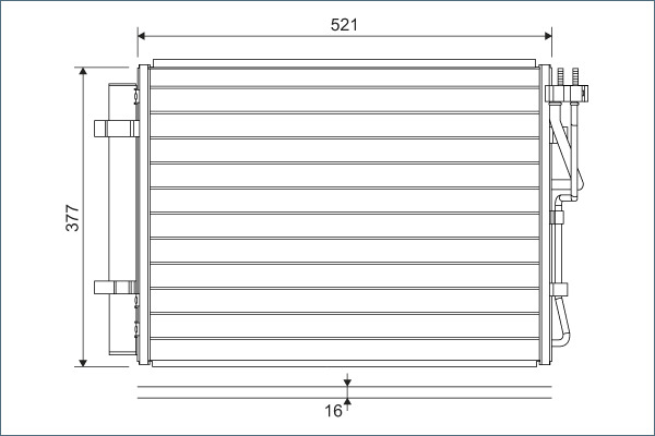 Valeo Airco condensor 822624