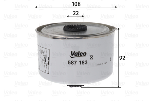 Valeo Brandstoffilter 587183