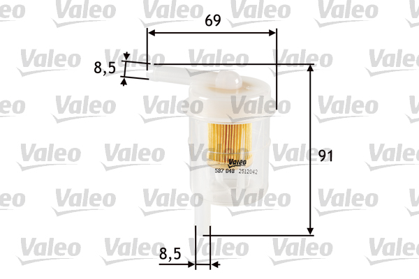 Valeo Brandstoffilter 587048