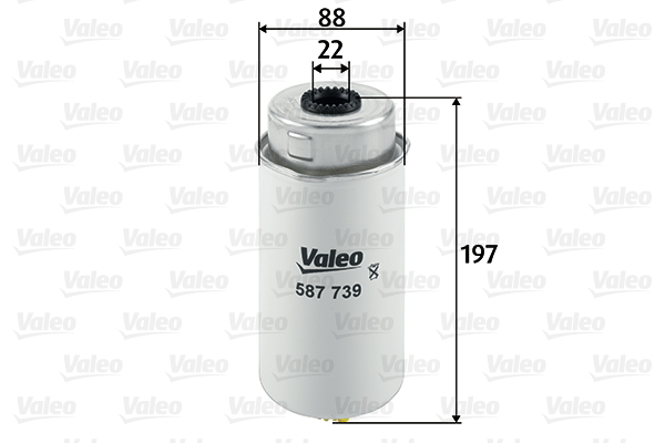 Valeo Brandstoffilter 587739