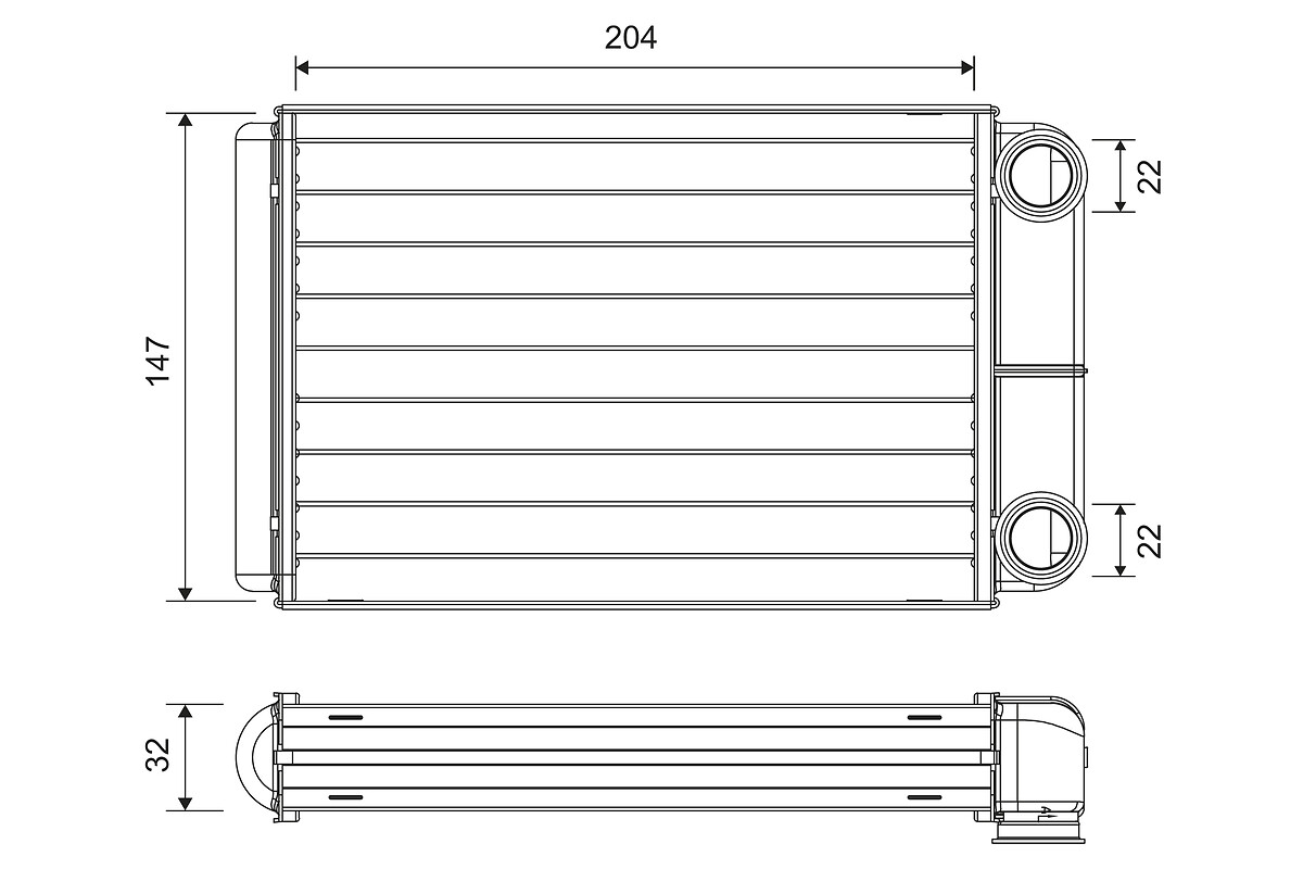 Valeo Kachelradiateur 811516