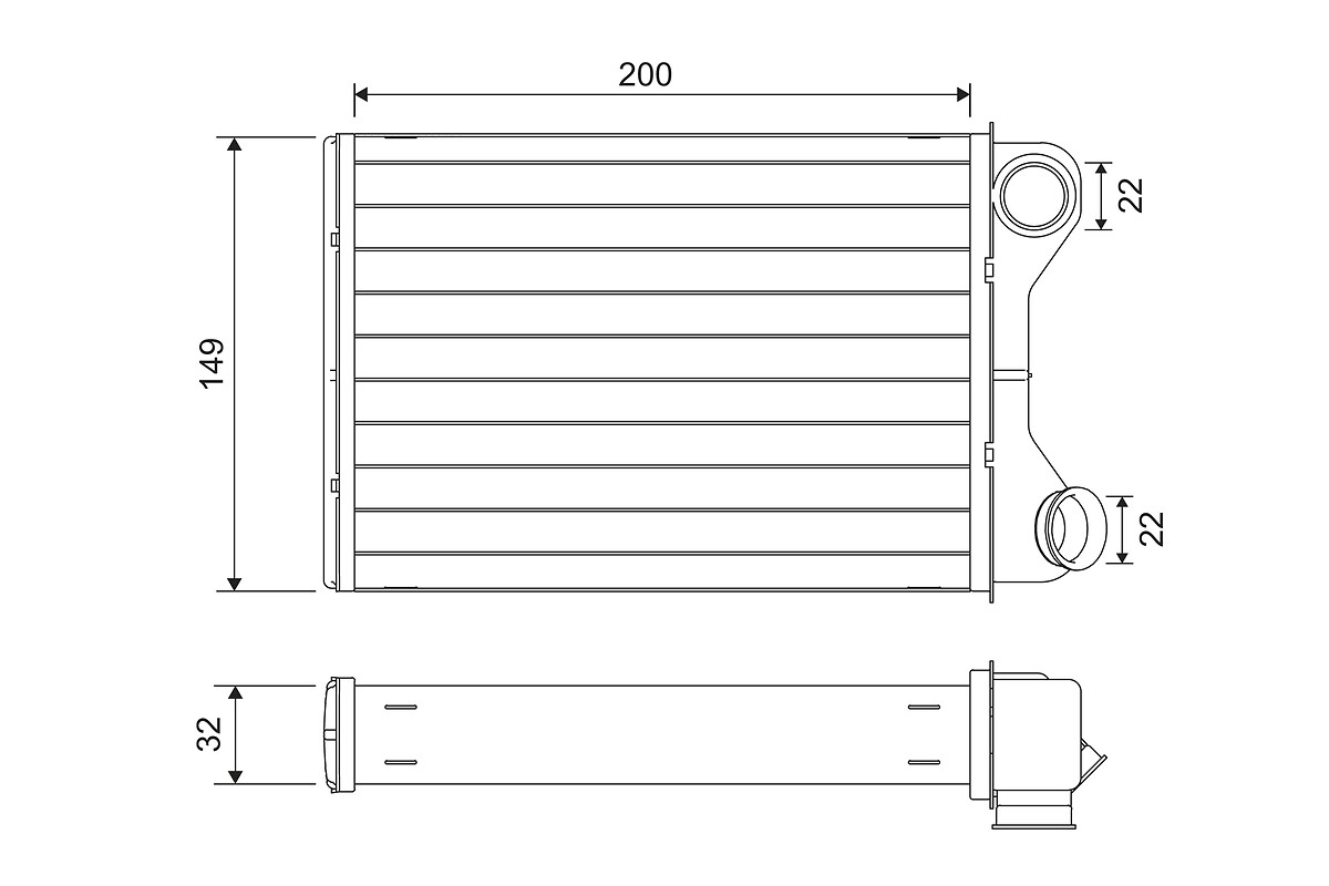 Valeo Kachelradiateur 811569