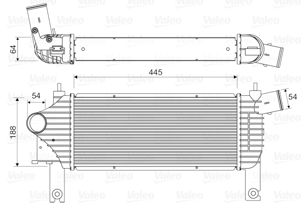 Valeo Interkoeler 818608