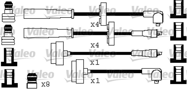 Valeo Bougiekabelset 346521