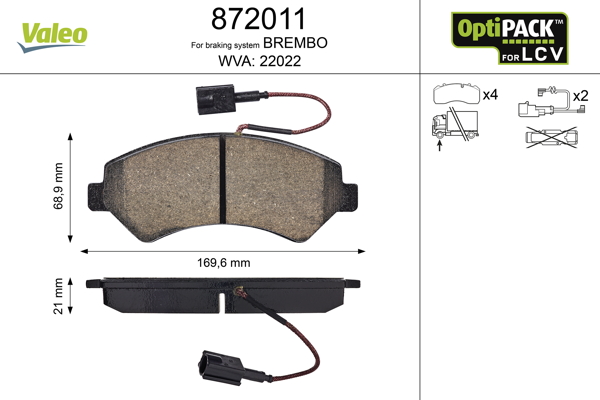 Valeo Remblokset 872011