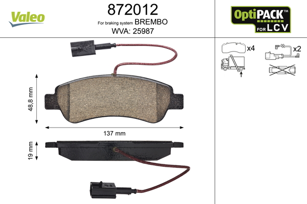 Valeo Remblokset 872012