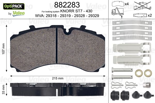 Valeo Remblokset 882283