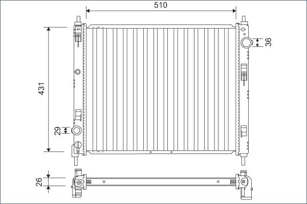 Valeo Radiateur 701160