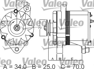 Valeo Alternator/Dynamo 436117