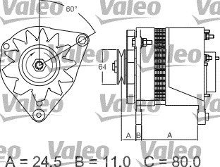 Valeo Alternator/Dynamo 437380