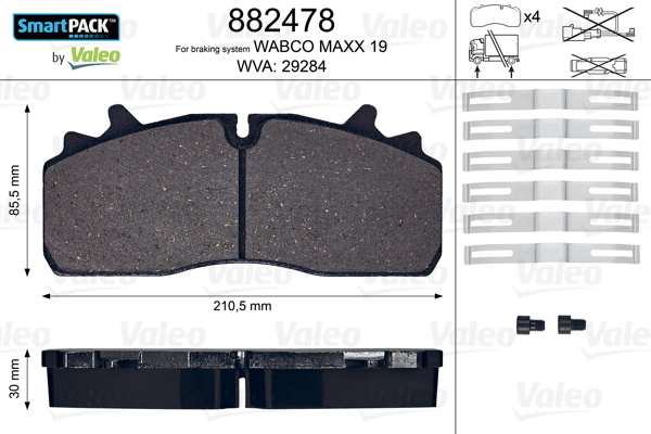 Valeo Remblokset 882478