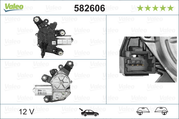 Valeo Ruitenwissermotor 582606