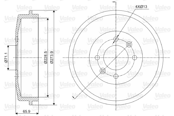 Valeo Remtrommel 237000