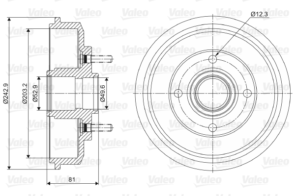 Valeo Remtrommel 237012