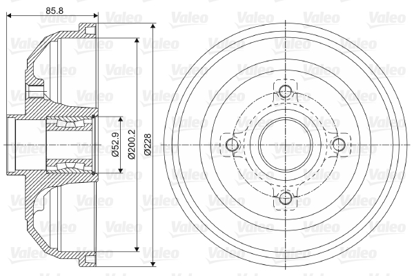 Valeo Remtrommel 237058