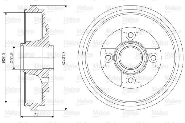 Valeo Remtrommel 237114