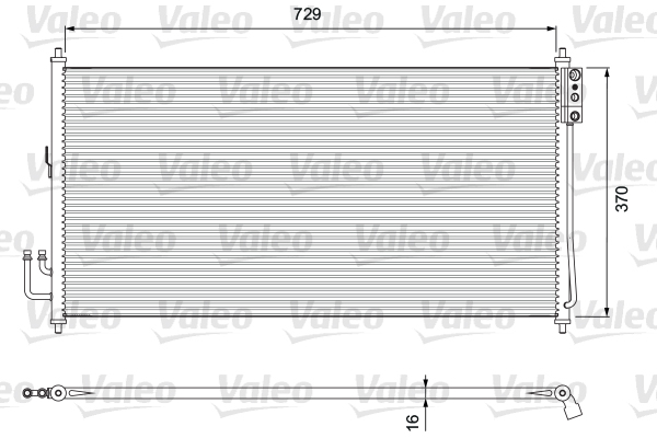 Valeo Airco condensor 810909