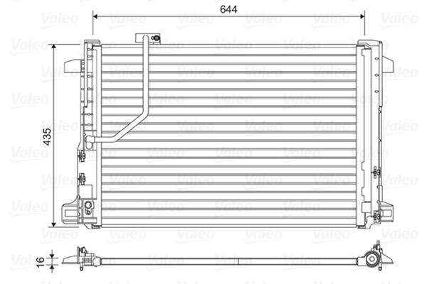 Valeo Airco condensor 814044