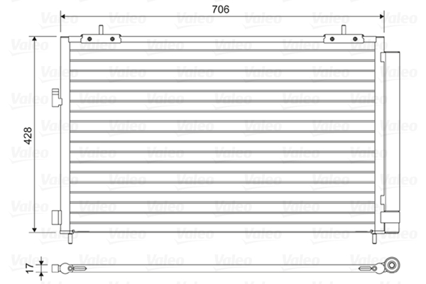 Valeo Airco condensor 814046