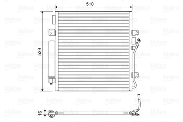 Valeo Airco condensor 814163