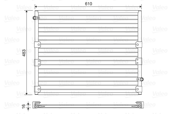 Valeo Airco condensor 814176