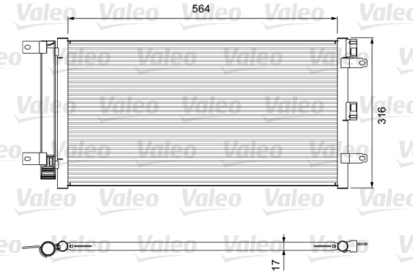 Valeo Airco condensor 814401