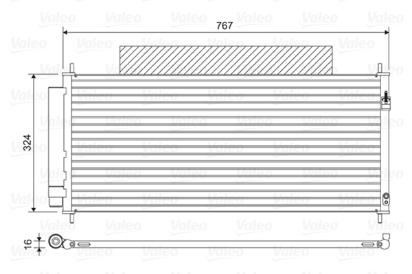 Valeo Airco condensor 814411