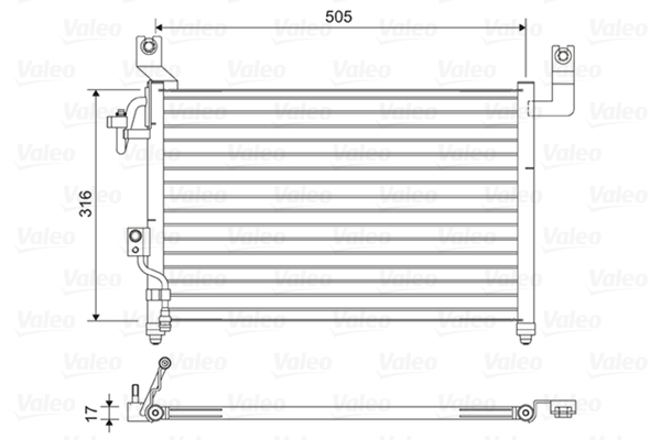 Valeo Airco condensor 814427