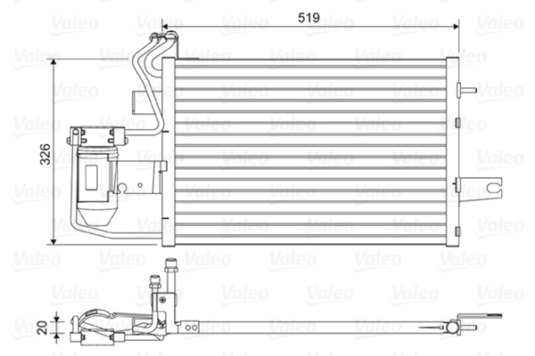 Valeo Airco condensor 814430