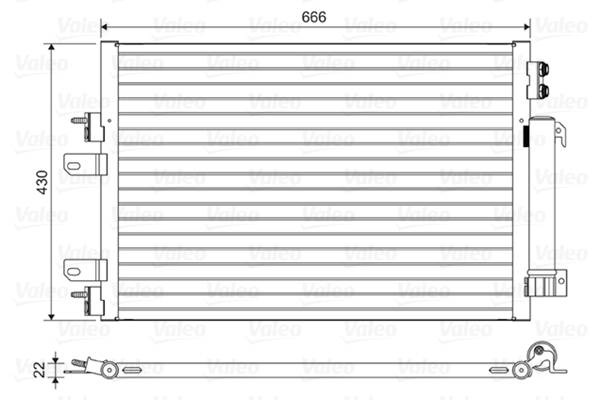 Valeo Airco condensor 814446