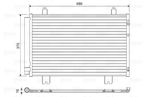 Valeo Airco condensor 814450