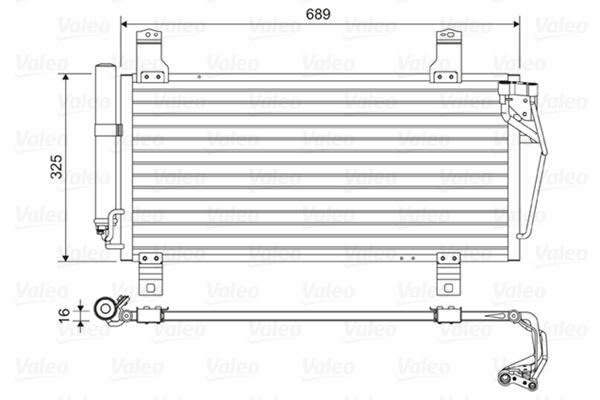 Valeo Airco condensor 814456