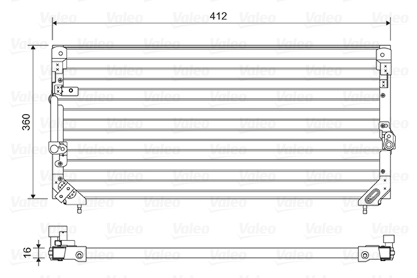 Valeo Airco condensor 814495