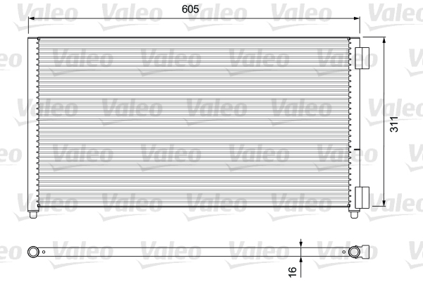 Valeo Airco condensor 818017