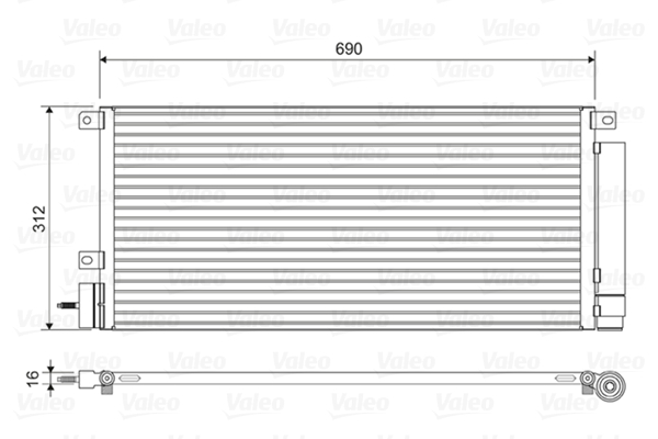 Valeo Airco condensor 822576