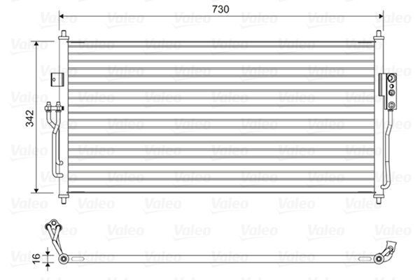 Valeo Airco condensor 822583