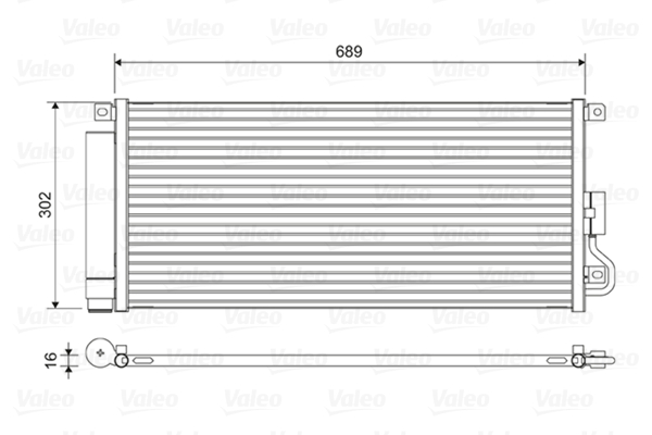 Valeo Airco condensor 822592