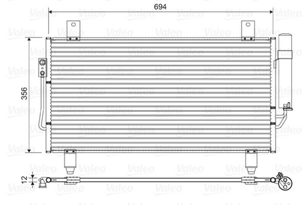 Valeo Airco condensor 822599