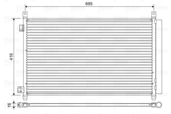Valeo Airco condensor 822611