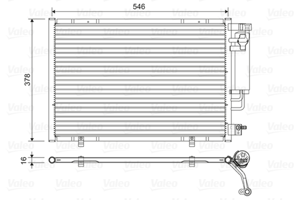 Valeo Airco condensor 822613