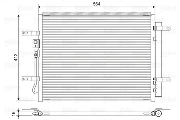 Valeo Airco condensor 822628