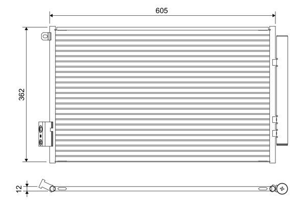 Valeo Airco condensor 822641