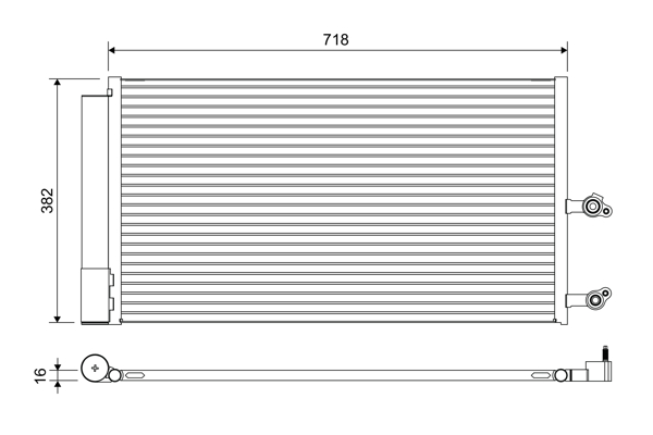 Valeo Airco condensor 822645