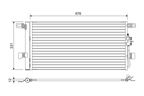 Valeo Airco condensor 822648