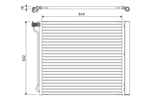 Valeo Airco condensor 822649