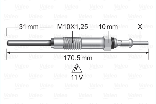 Valeo Gloeibougie 345244