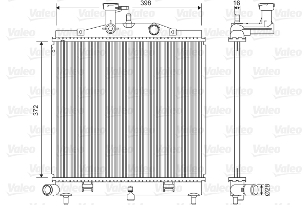 Valeo Radiateur 701605