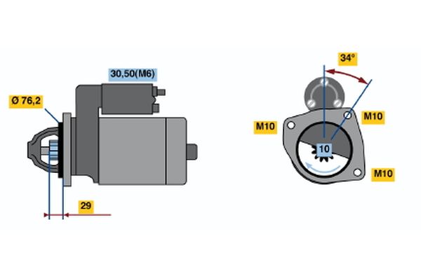 Bosch Starter 0 986 021 580