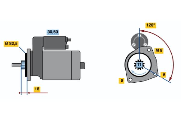 Bosch Starter 0 001 109 049