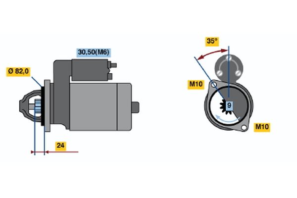 Bosch Starter 0 001 109 061